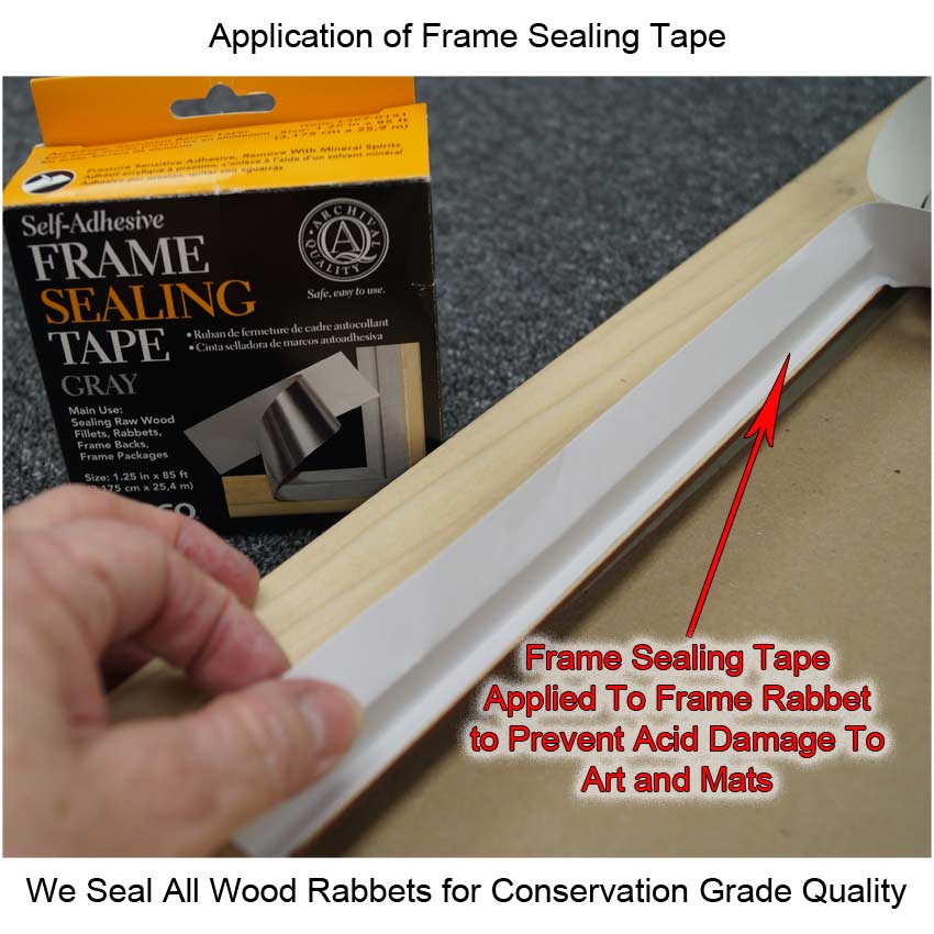 Application of Frame Ceiling Tape  To Prevent Acid Damage